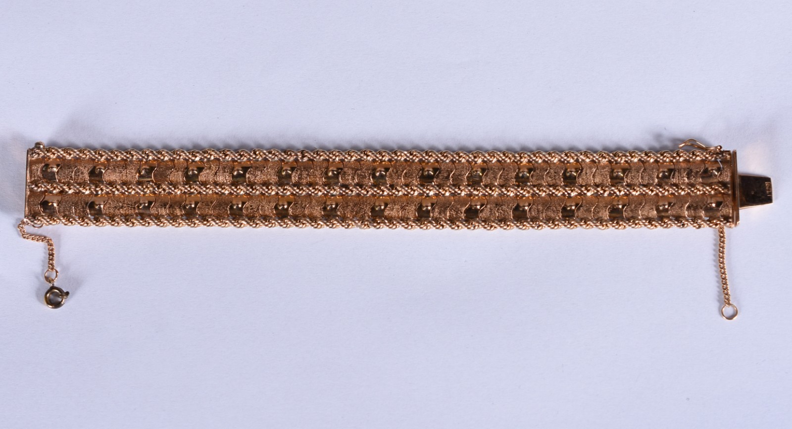 Pulseira de ouro 14k (Por motivos de segurança a peça não se encontra... - foto 5 de 6
