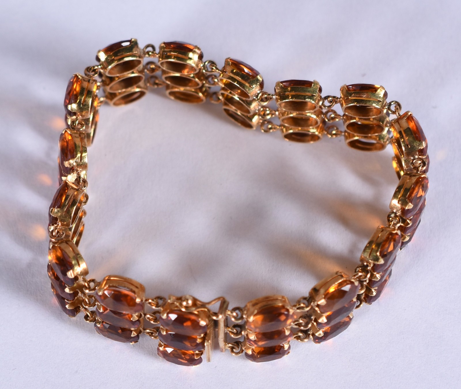 Pulseira de ouro 18k com pedras de citrino (Por motivos de segurança... - foto 2 de 6