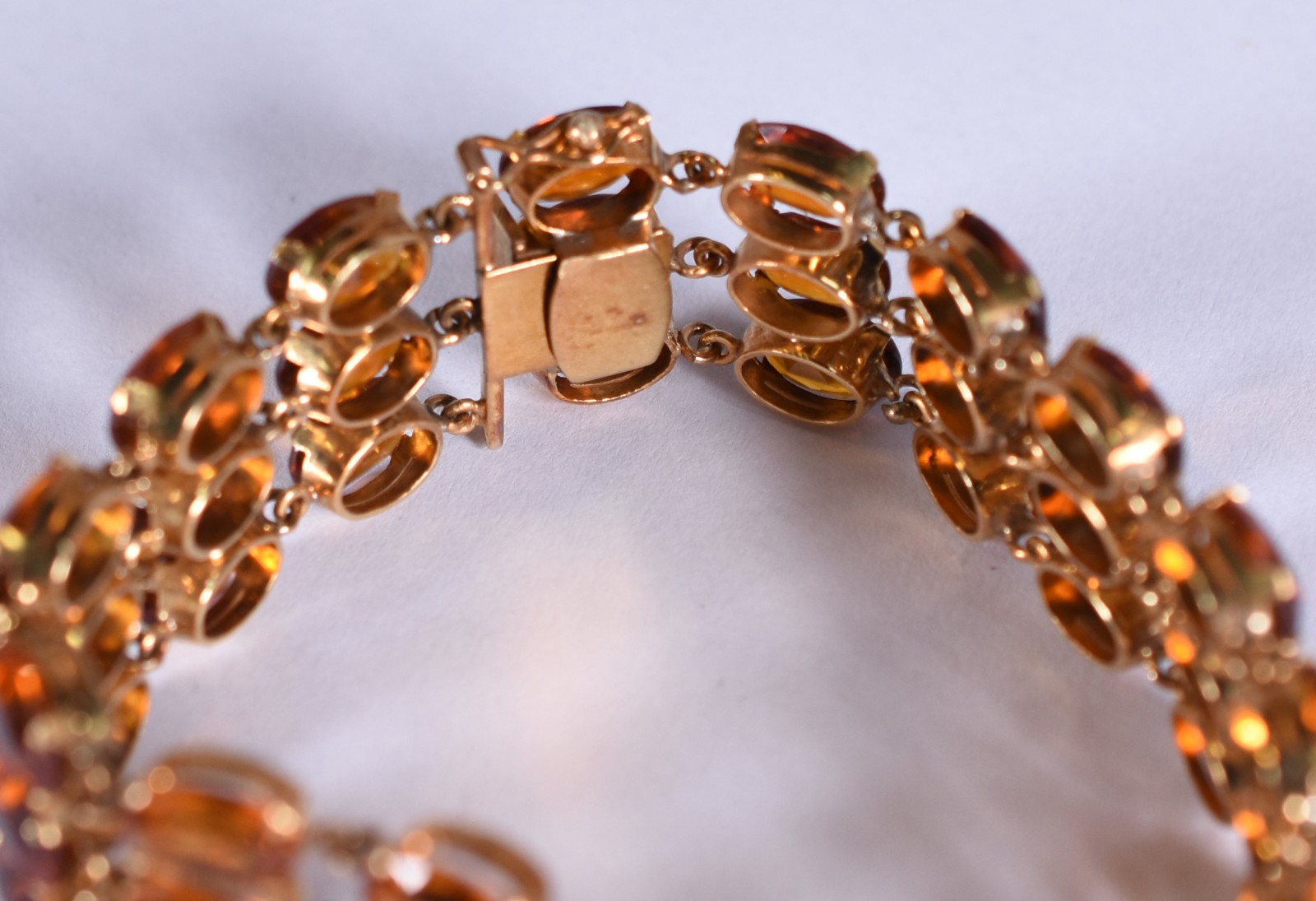 Pulseira de ouro 18k com pedras de citrino (Por motivos de segurança... - foto 3 de 6