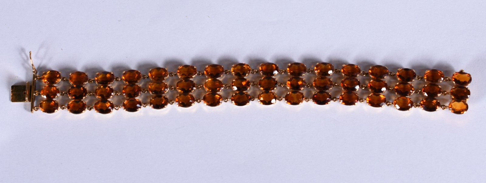 Pulseira de ouro 18k com pedras de citrino (Por motivos de segurança... - foto 5 de 6