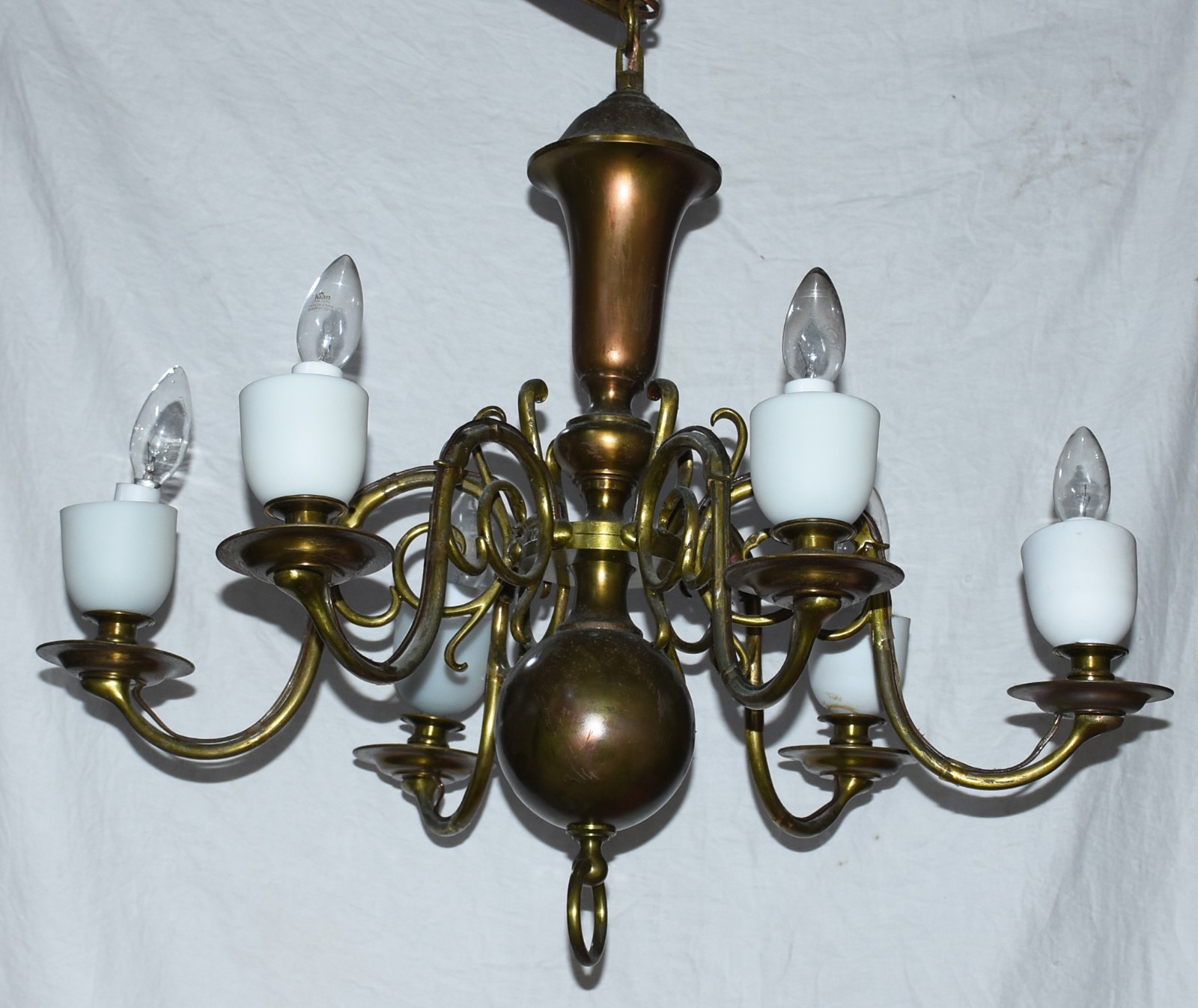 Lustre estilo holandês de metal. - foto 1 de 3