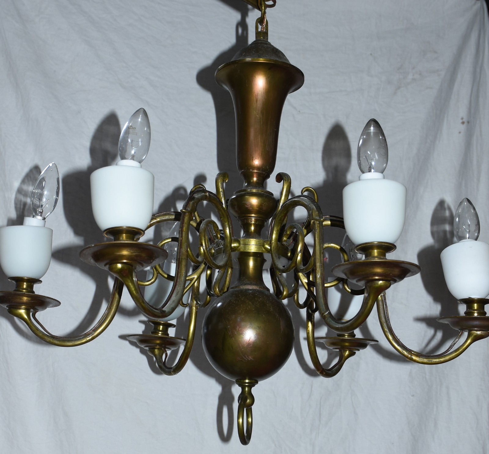 Lustre estilo holandês de metal. - foto 2 de 3