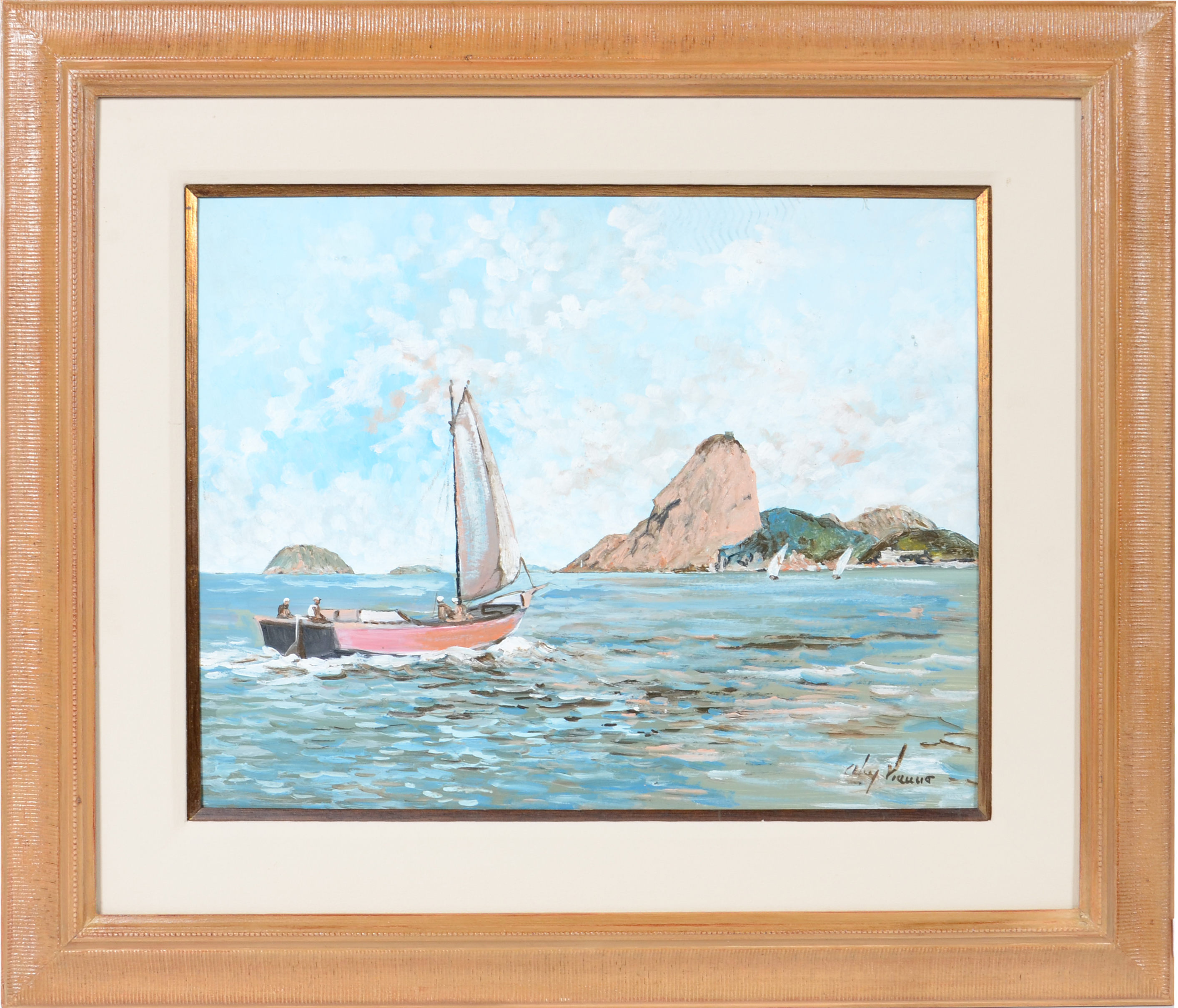 Alcy Vianna (1937), Marinha com barco - foto 1 de 2
