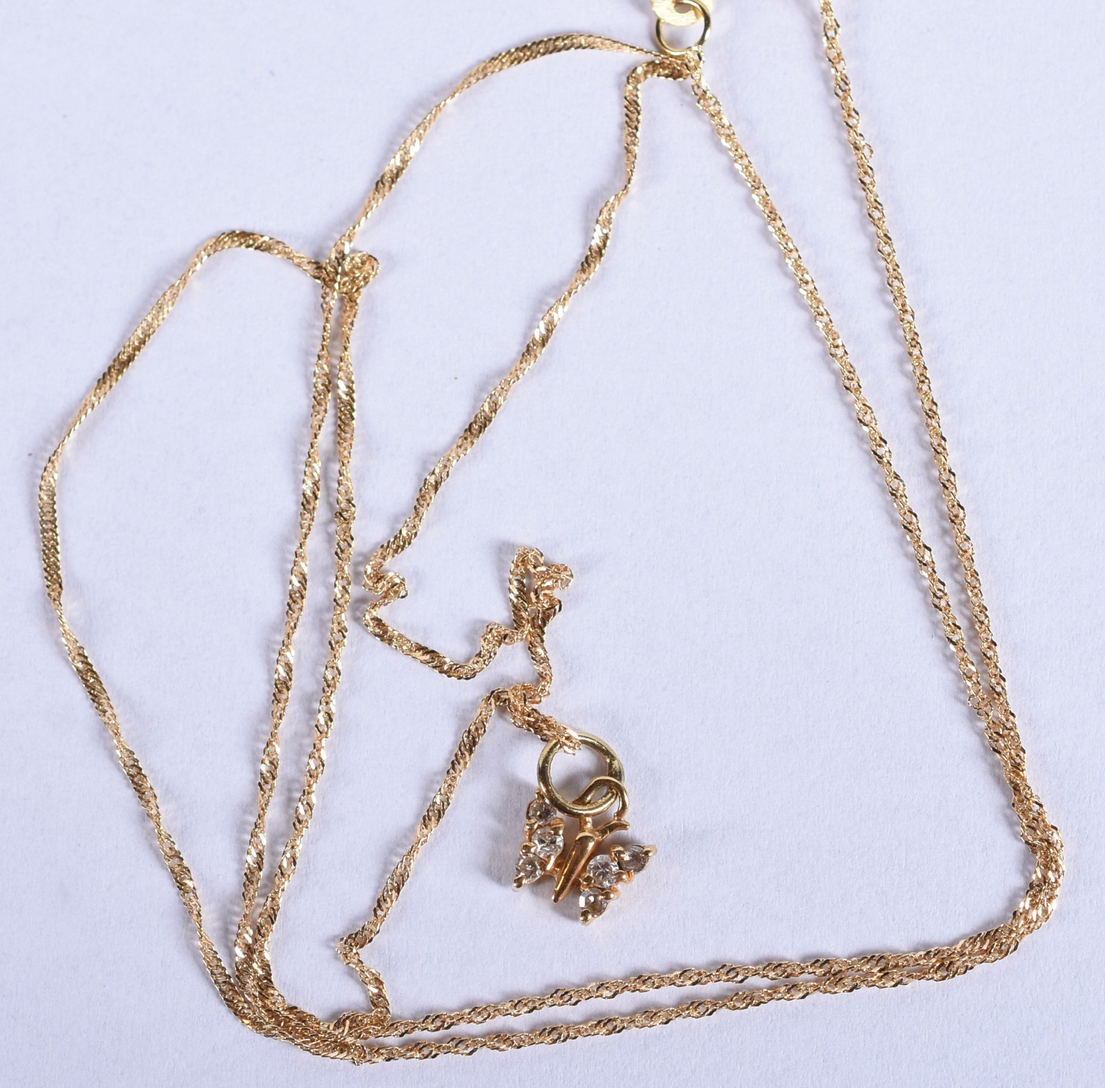 Cordão com pingente em ouro 18k contraste 750, cravejado de... - foto 4 de 5