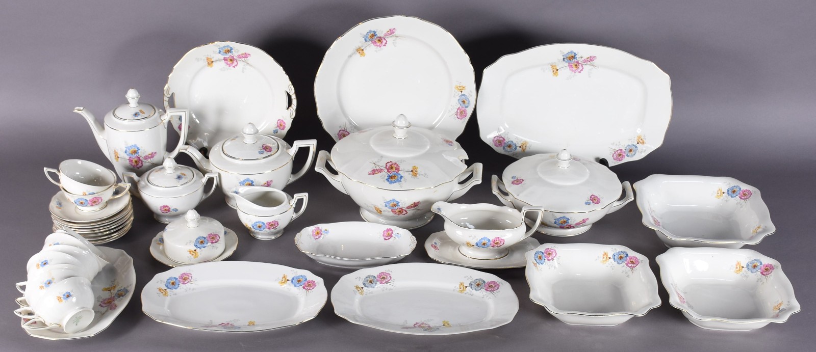 Serviço de chá e jantar de porcelana Polonesa Koenigszelt, na cor... - foto 3 de 7