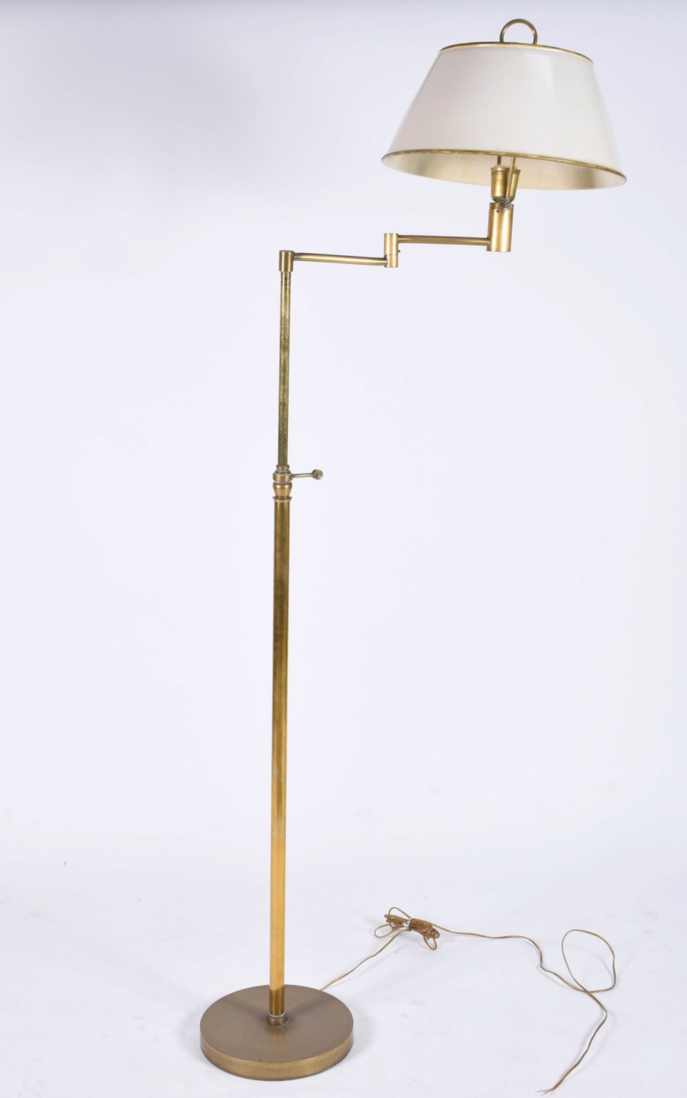 Luminária de metal dourado (metal oxidado e sem fiação). - foto 1 de 2