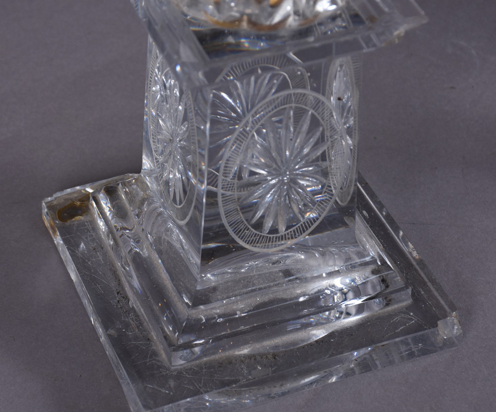 Par de candelabros de cristal (quebrado). - foto 6 de 6