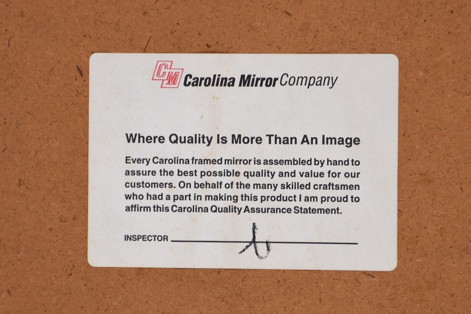 Espelho "Carolina Mirror Company", moldura de madeira. - foto 4 de 4
