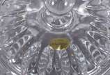 Seis peças diversas de vidro/cristal. - Seis peças diversas de vidro/cristal.