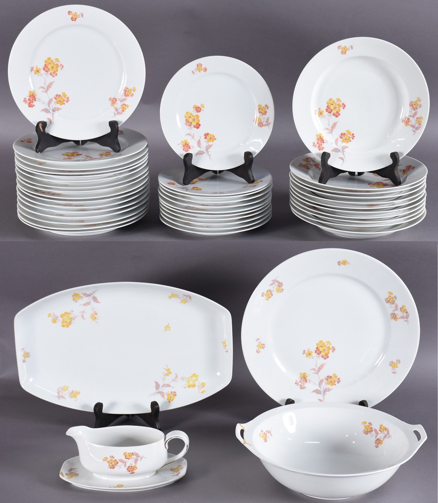 Aparelho de jantar de porcelana Thomas Bavaria composto de: 11 pratos... - foto 1 de 7