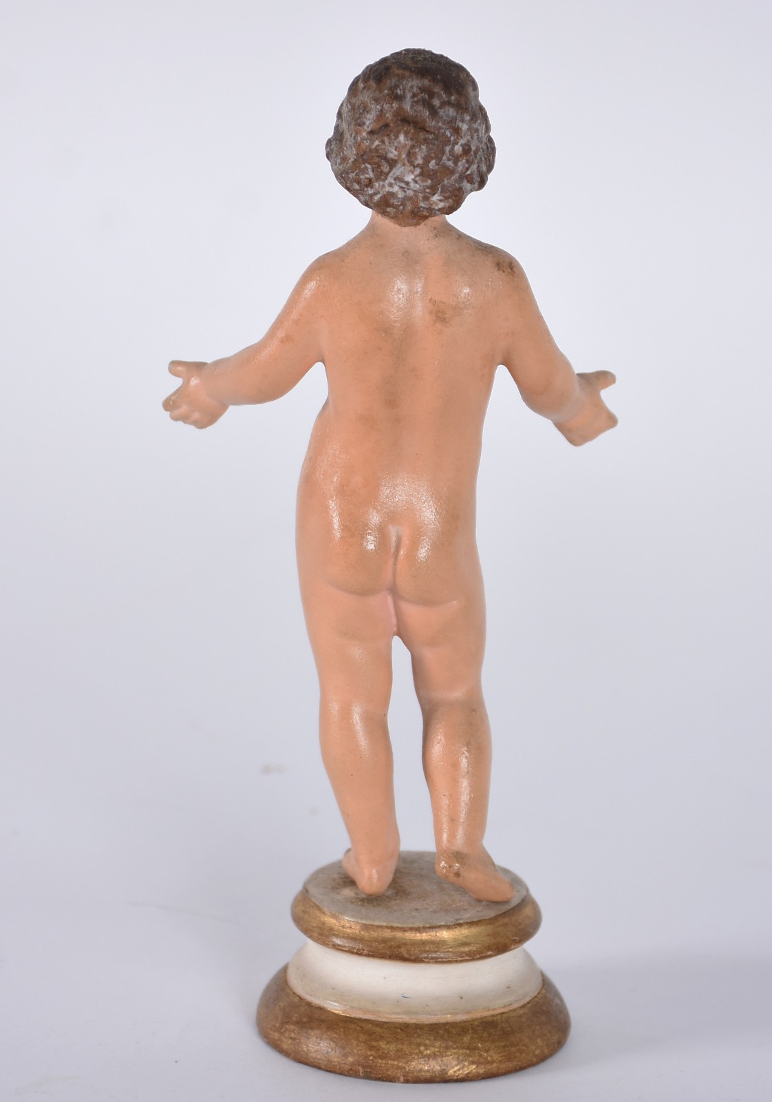 Menino Jesus - Imagem de madeira policromada com vestimenta de... - foto 6 de 8