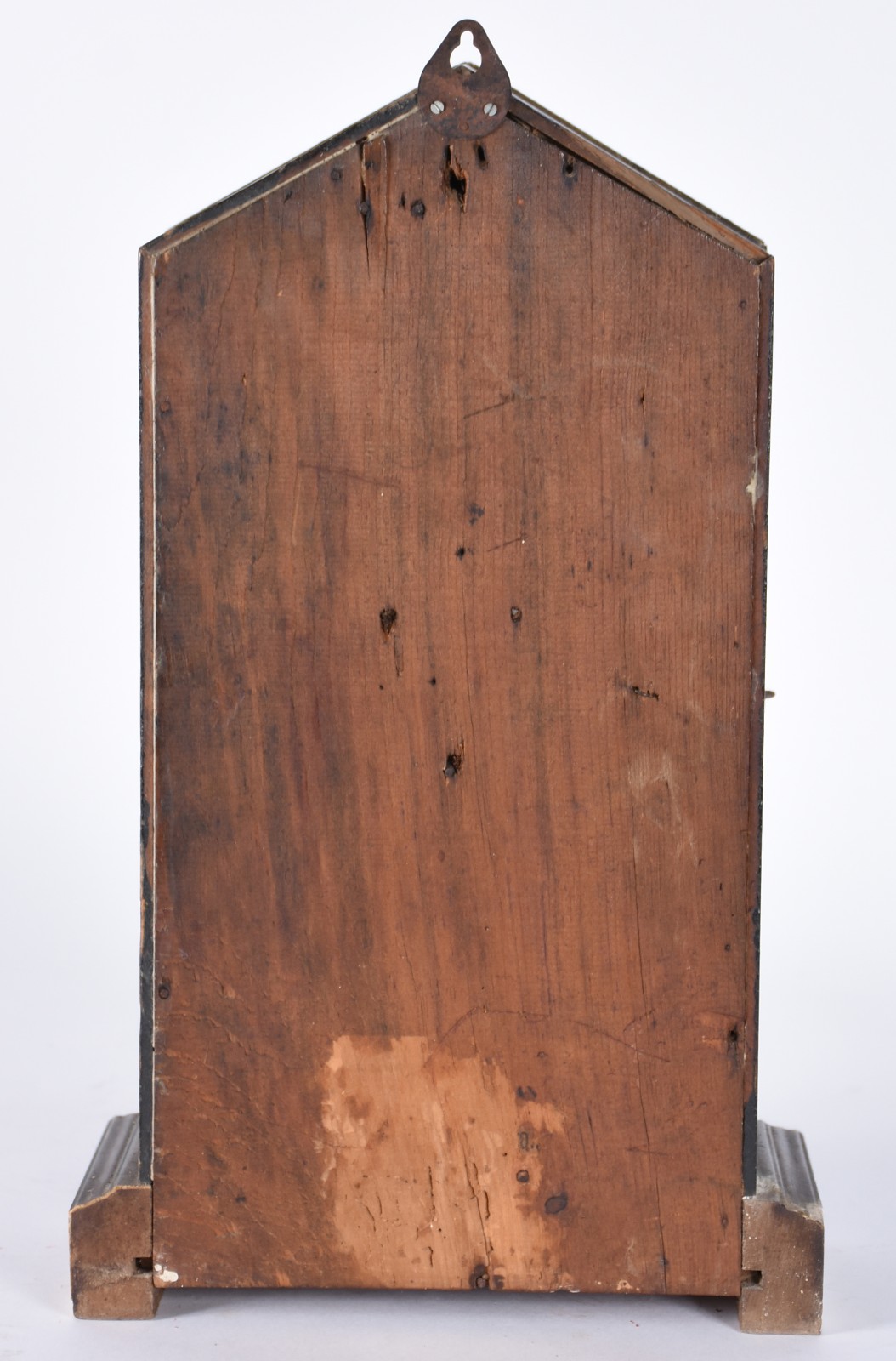 Relógio de parede/mesa feitio capelinha, caixa de madeira (algumas... - foto 4 de 7
