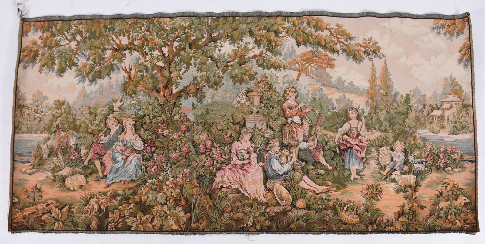 Gobelin frances decorado com cena romântica. - foto 1 de 8