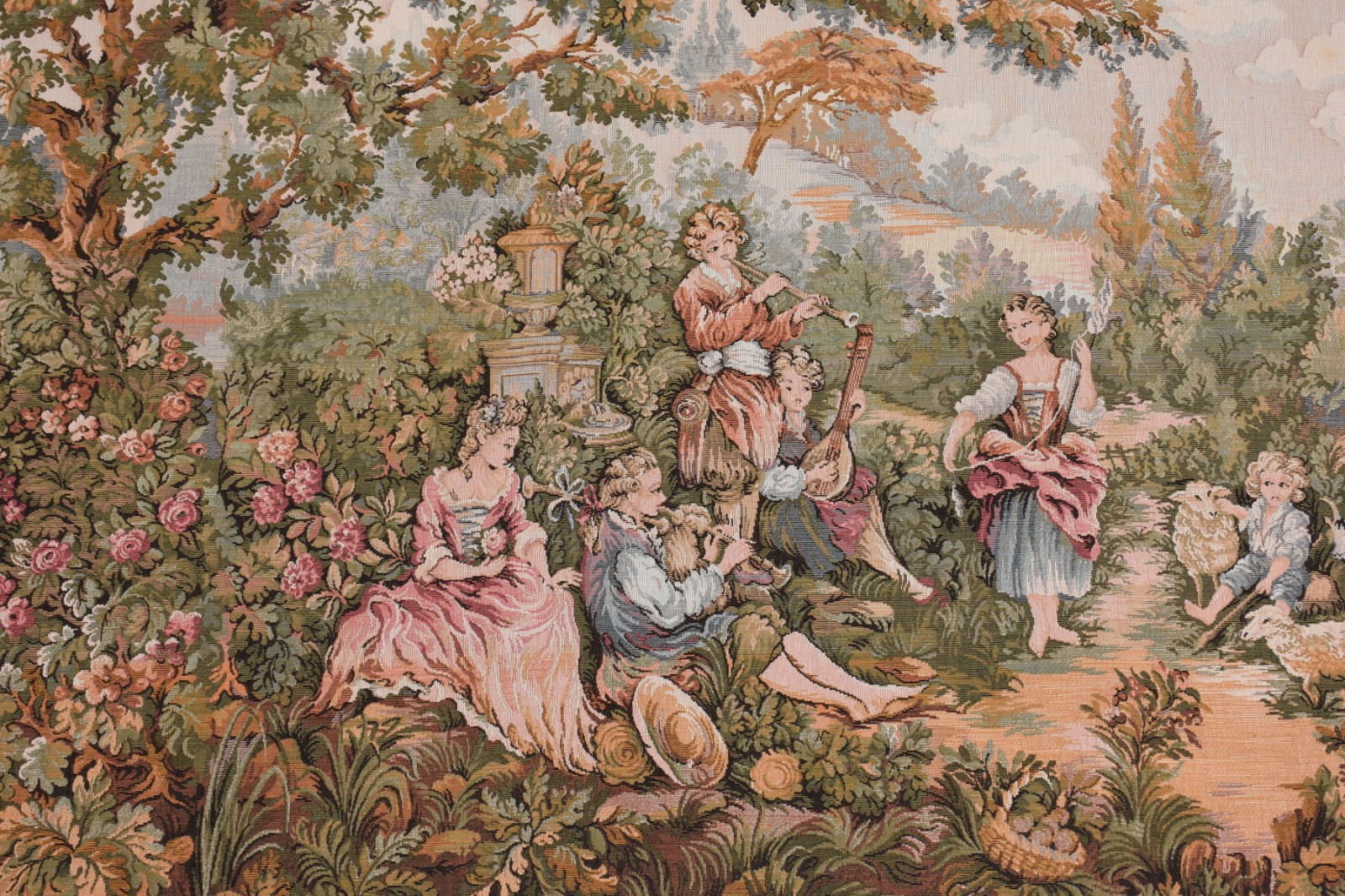 Gobelin frances decorado com cena romântica. - foto 2 de 8