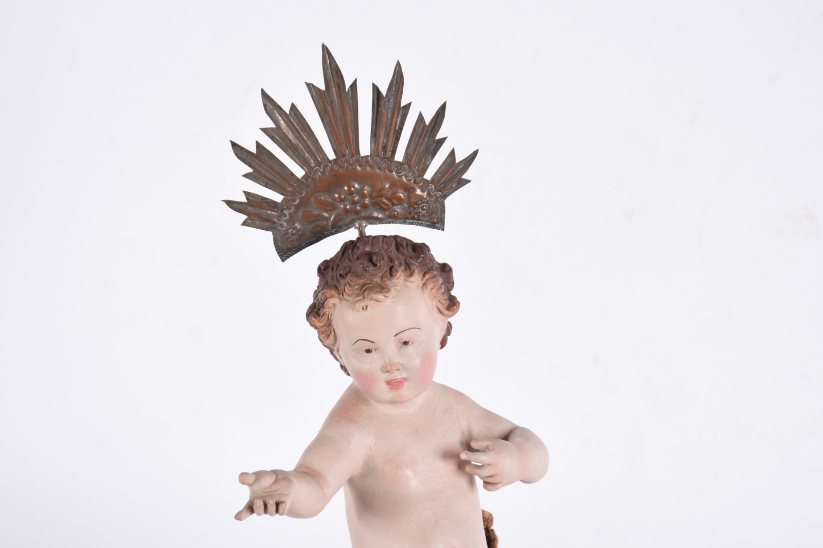 Menino Deus do Monte - Antiga Imagem de terracota policromada onde o... - foto 2 de 5