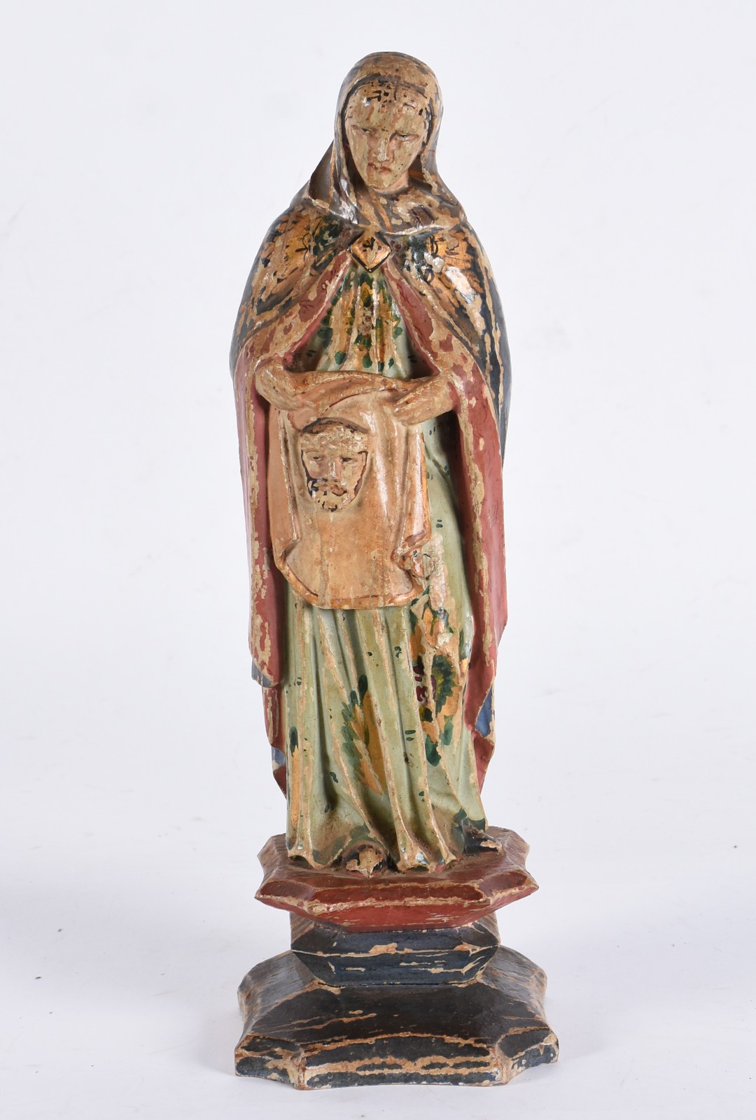 Santa Veronica e o véu com a sagrada face de Cristo - Antiga imagem... - foto 1 de 4