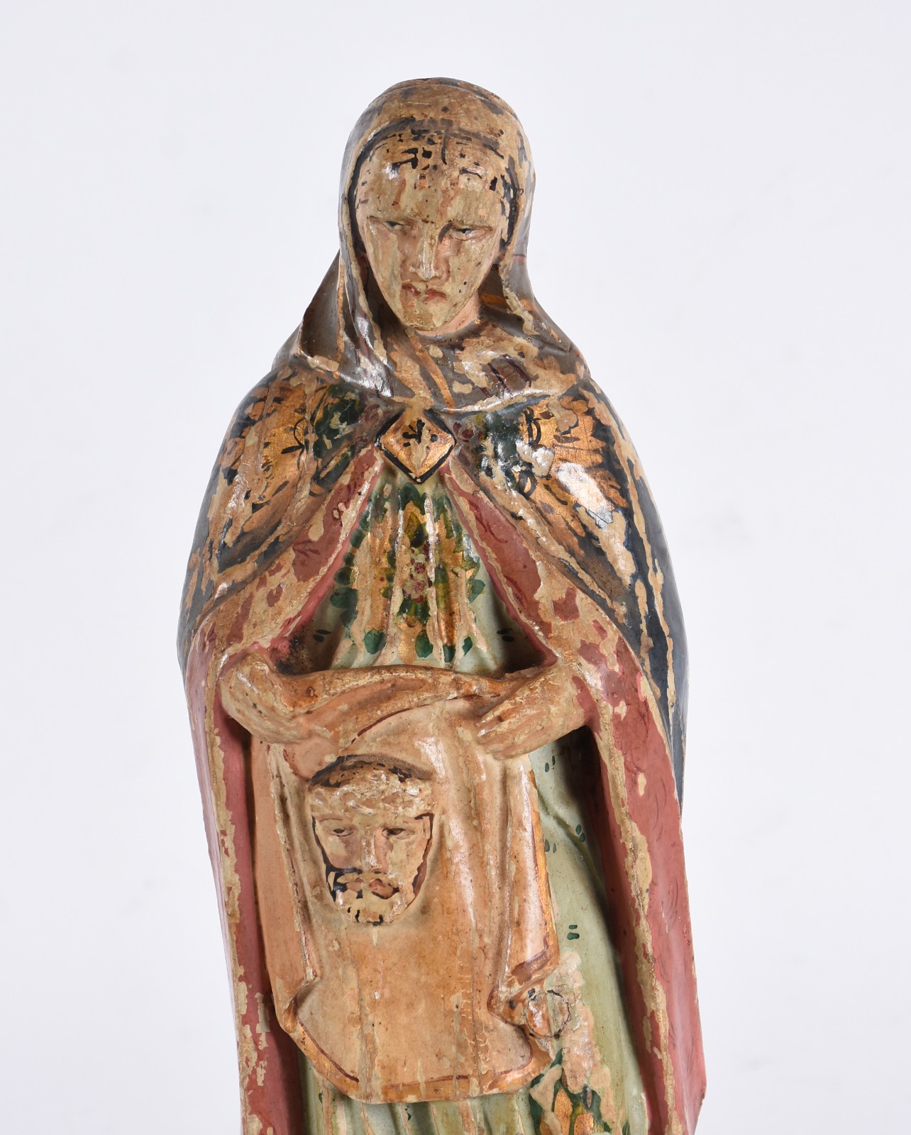 Santa Veronica e o véu com a sagrada face de Cristo - Antiga imagem... - foto 2 de 4