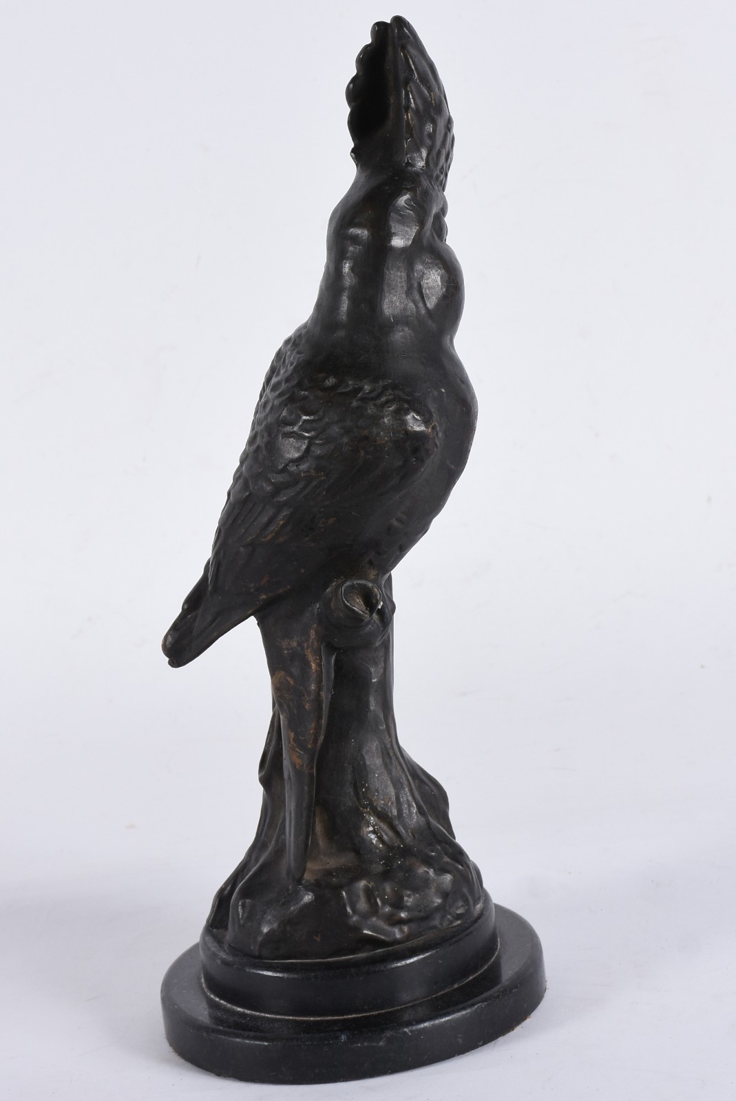 Escultura de bronze patinado representando cacatua. Base de mármore. - foto 4 de 7