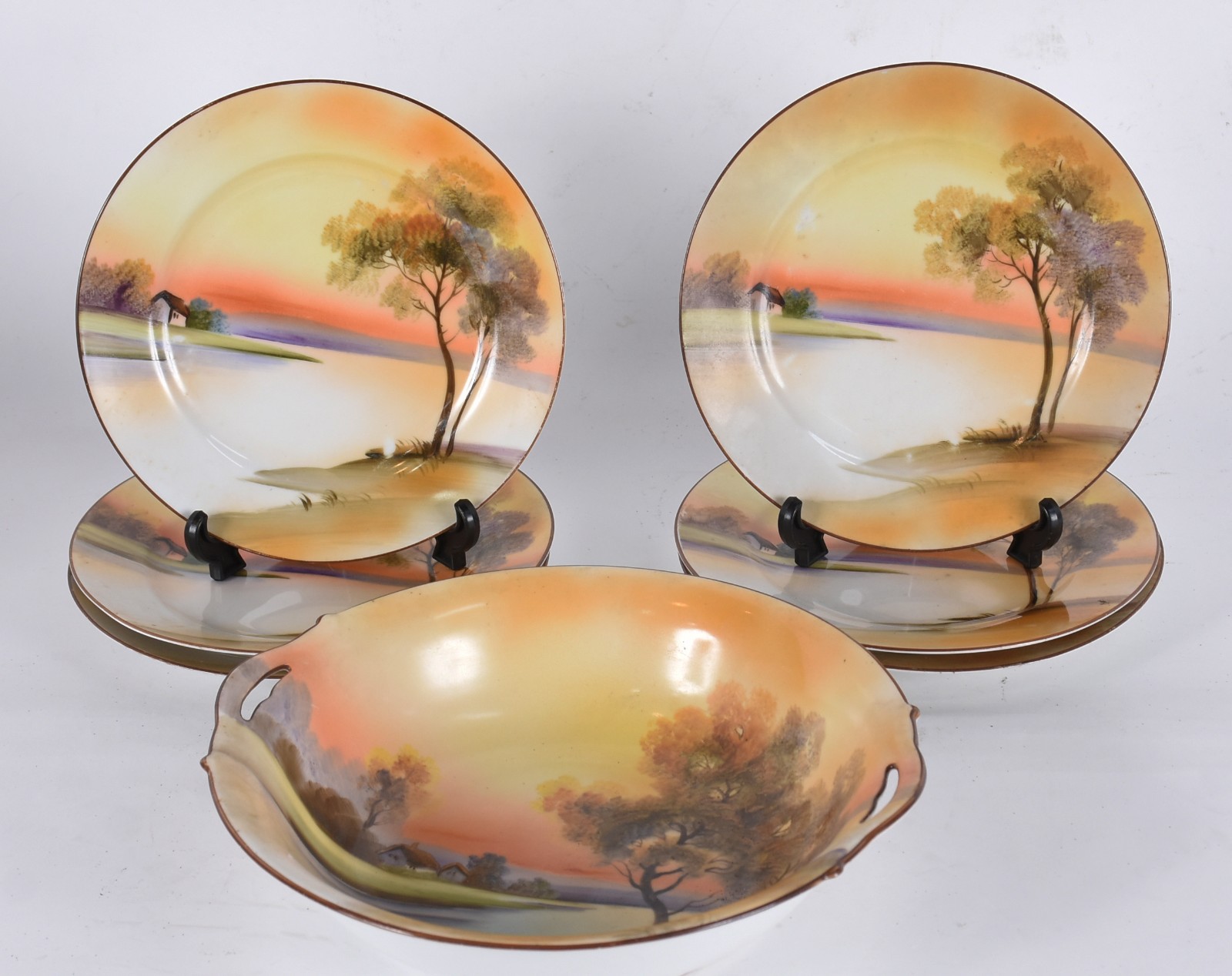 Conjunto para sobremesa de porcelana japonesa Noritake, decorados com... - foto 1 de 5