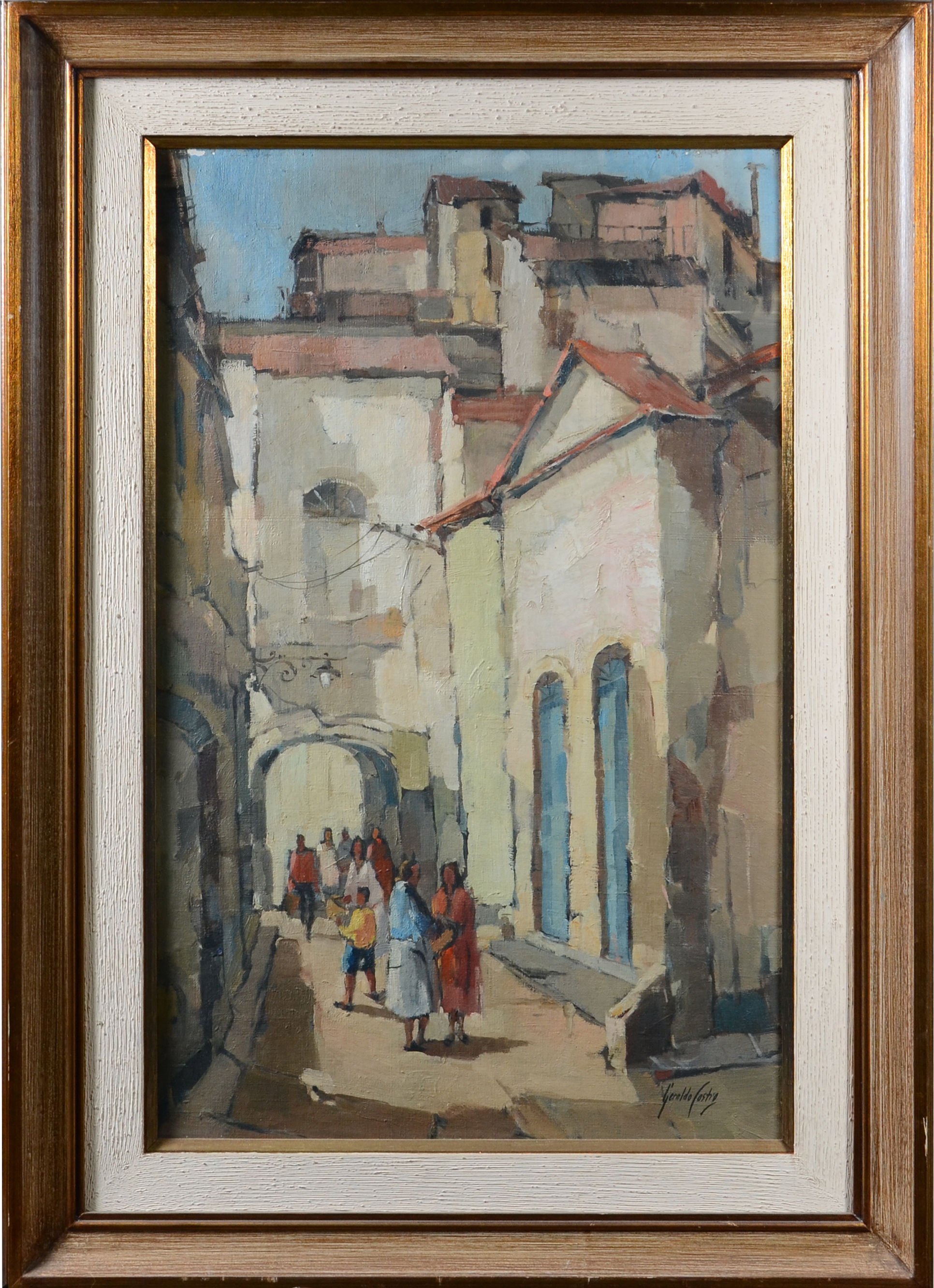 Geraldo Castro (1914-1922), Casario com figuras - foto 1 de 2