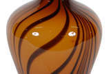 Vaso de vidro desenho tigrado  - Vaso de vidro desenho tigrado 