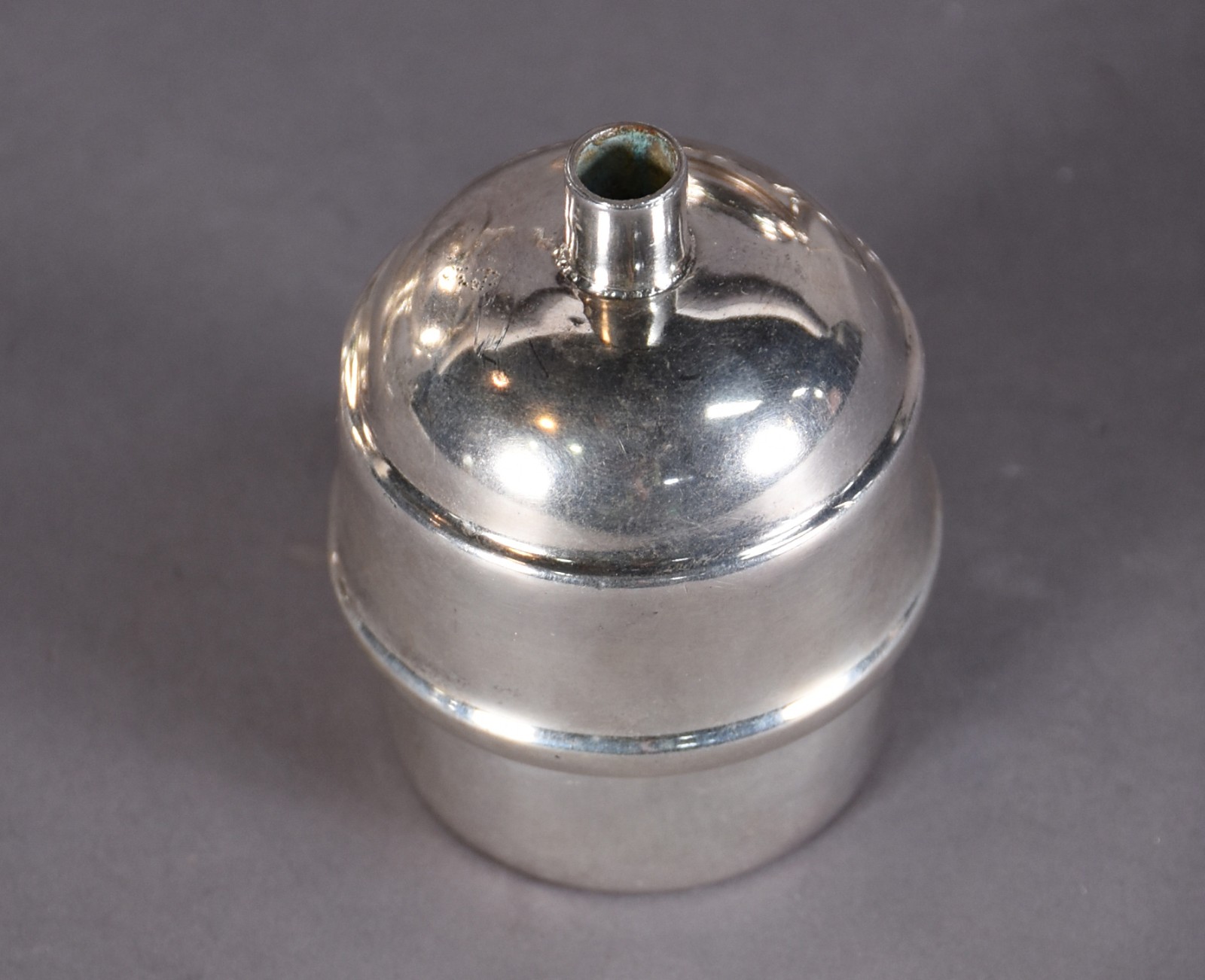 Samovar de metal prateado. - foto 4 de 5