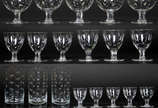 Conjunto de cristal tcheco sendo : 11 copos par... - Conjunto de cristal tcheco sendo : 11 copos para água , 9 taças para champagne,  3 para vinho tinto, 3 para vinho branco e 7 de licor Total: 36 ...