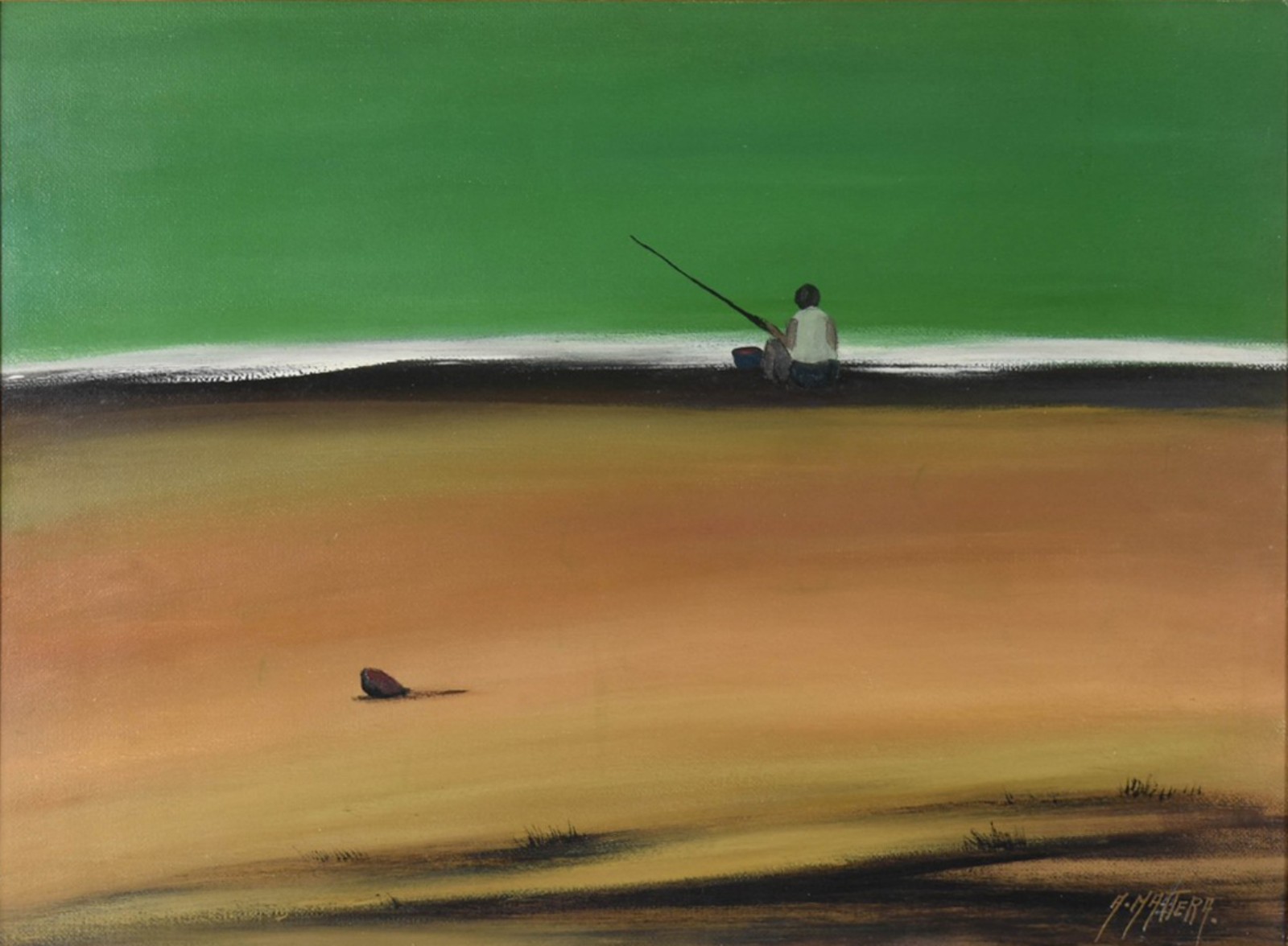 Alberto Mattera (1925), Pescadores na Praia - foto 1 de 4