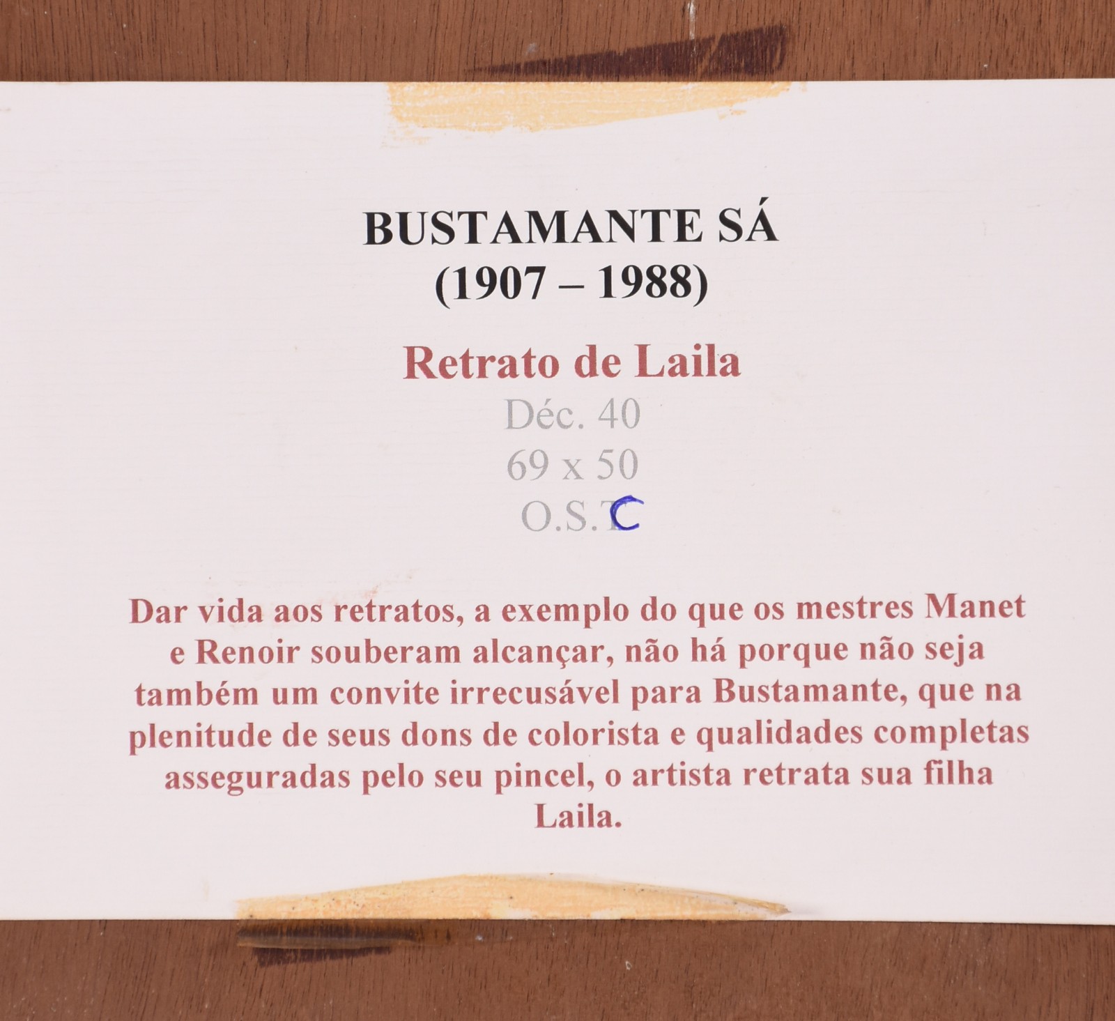 Bustamante Sá (1907-1988), Figura de Laila - foto 5 de 5