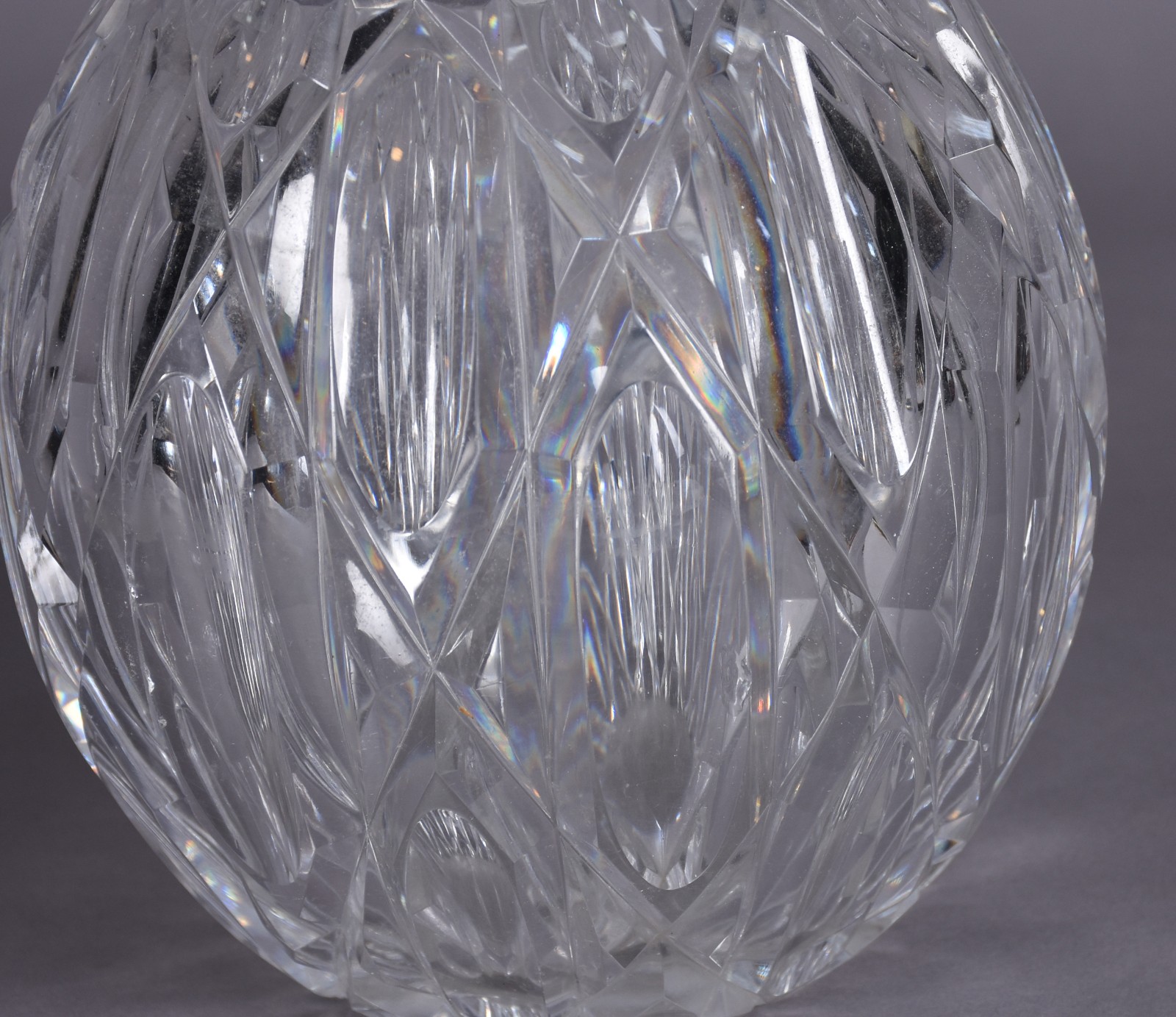 Vaso de cristal lapidado. - foto 4 de 6