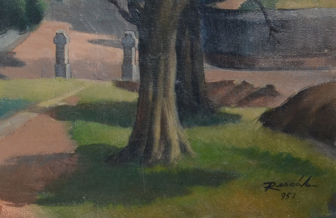João José Rescala (1910-1986), Paisagem com casa - foto 2 de 2