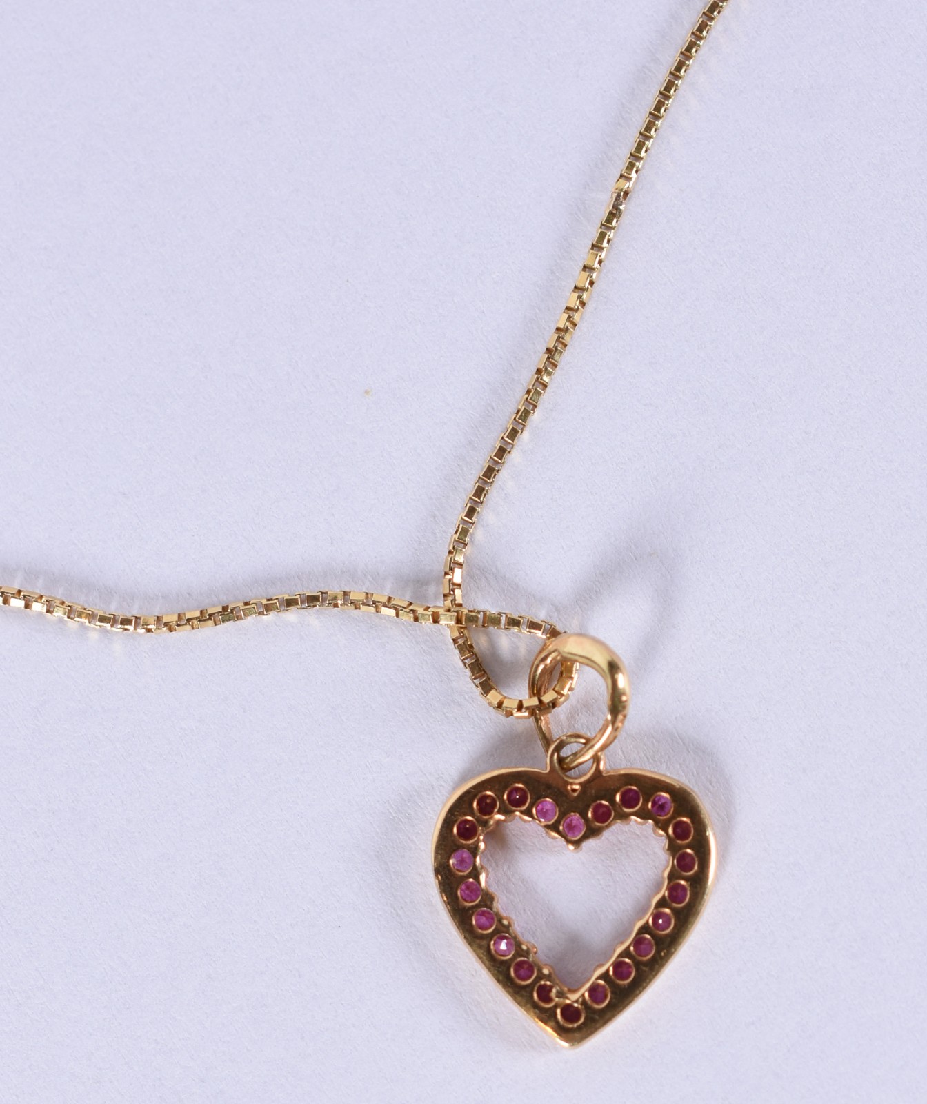 Colar de ouro 18k, contraste e pingente feitio coração (Por motivos... - foto 6 de 6