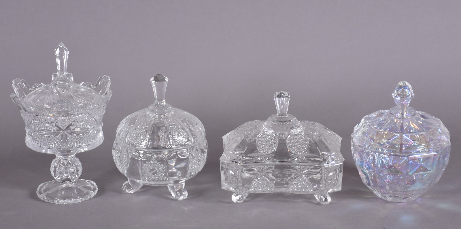 Quatro bombonieres em demi cristal. - foto 1 de 4
