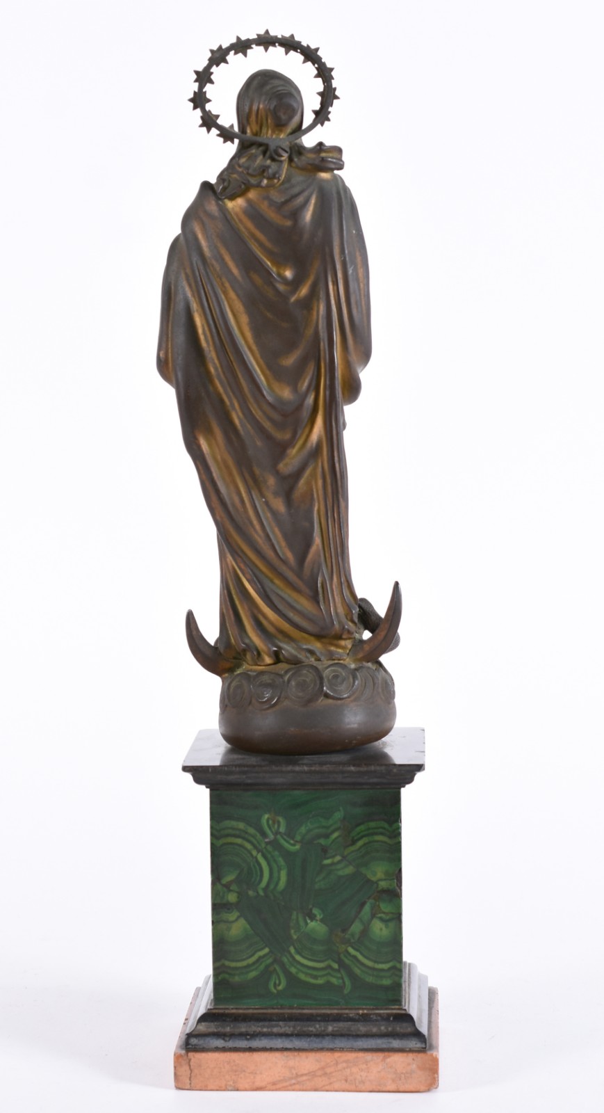 Nossa Senhora da Conceição - Imagem de bronze com a meia lua e a... - foto 5 de 6