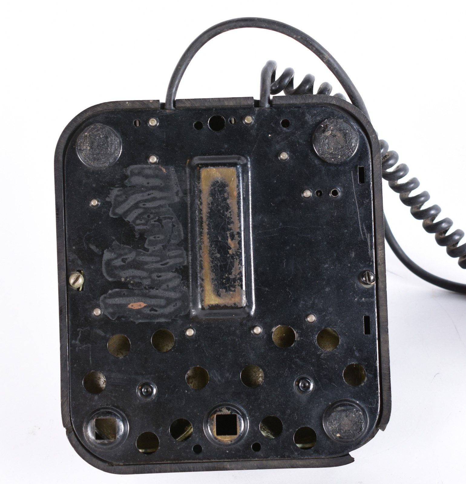Telefone baquelite preto (quebrado na base). - foto 9 de 10