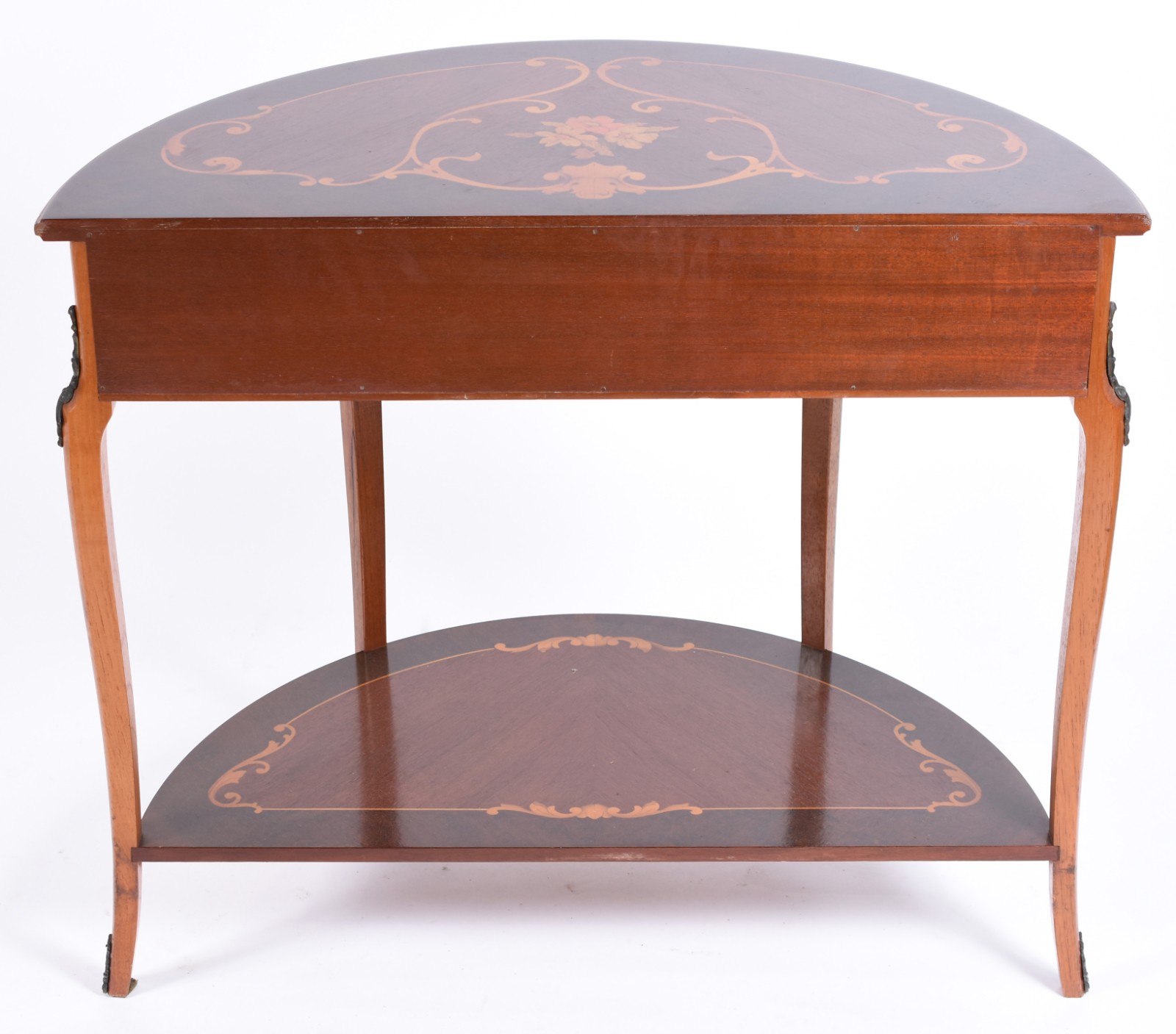 Mesa de madeira nobre feitio "demi lune", estilo frances, trabalhos... - foto 5 de 5