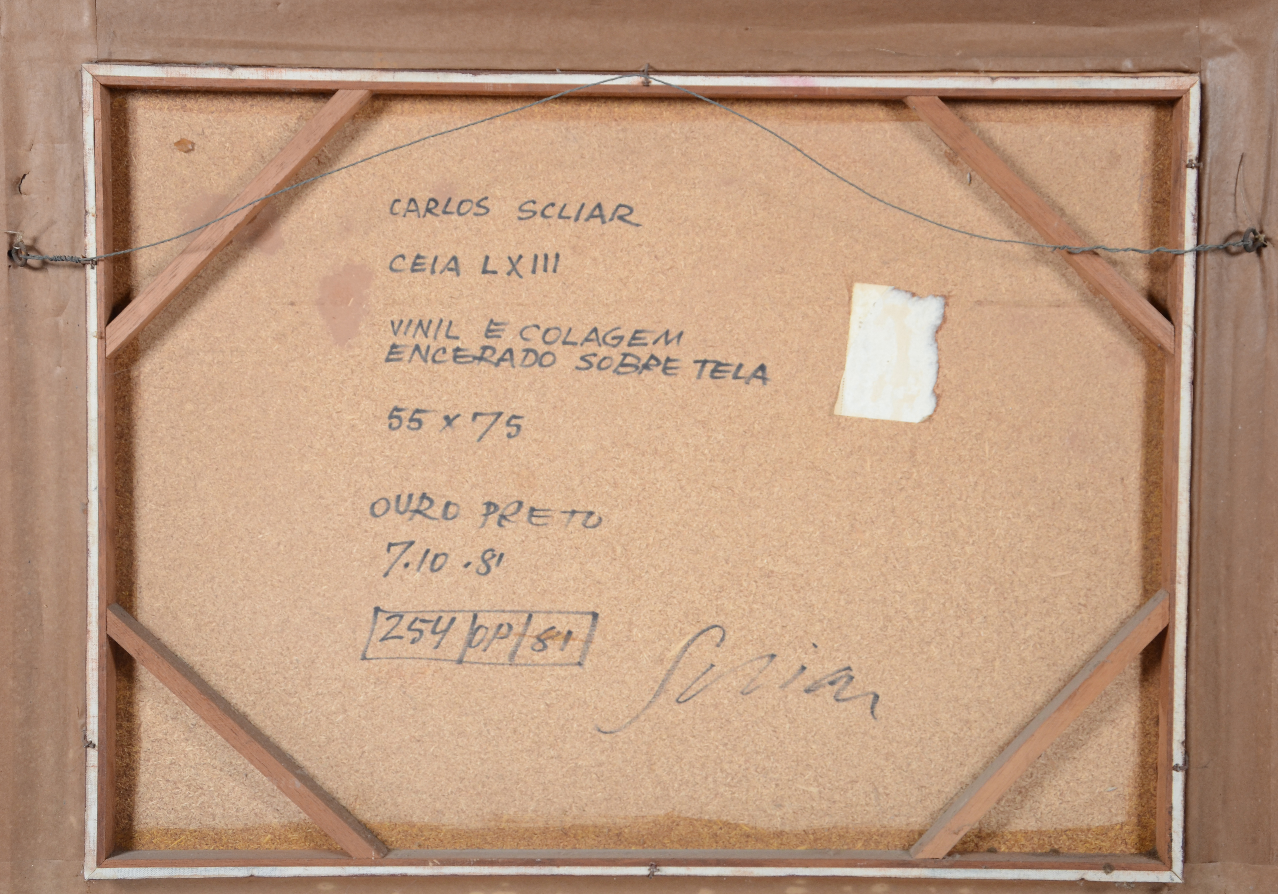 Carlos Scliar (1920-2001), Ceia LXIII - foto 2 de 2