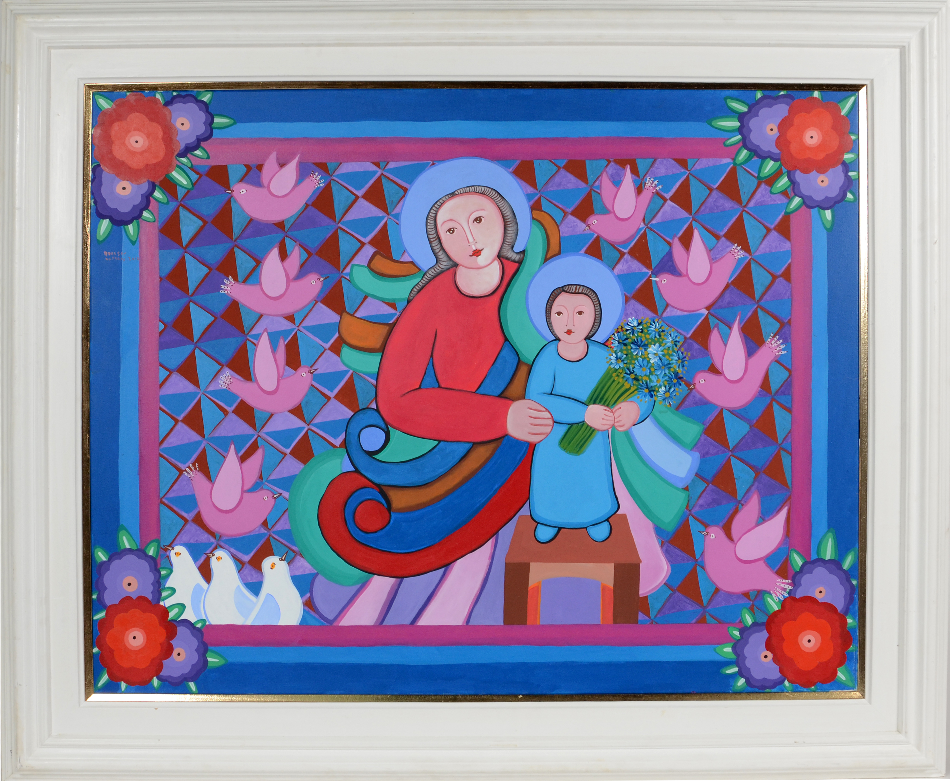 Adelson do Prado (1944-2013), Madona com flores - foto 1 de 2