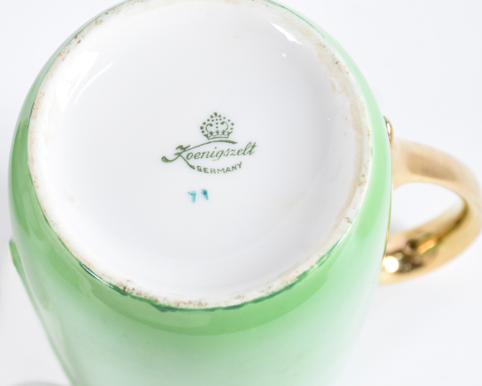 Serviço de porcelana alemã KOENIGSZELT composto de: 11 xícaras de chá... - foto 5 de 7