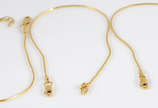 Três pulseiras de ouro 18k modelo rabo de rato ... - Três pulseiras de ouro 18k modelo rabo de rato (marcas de uso)