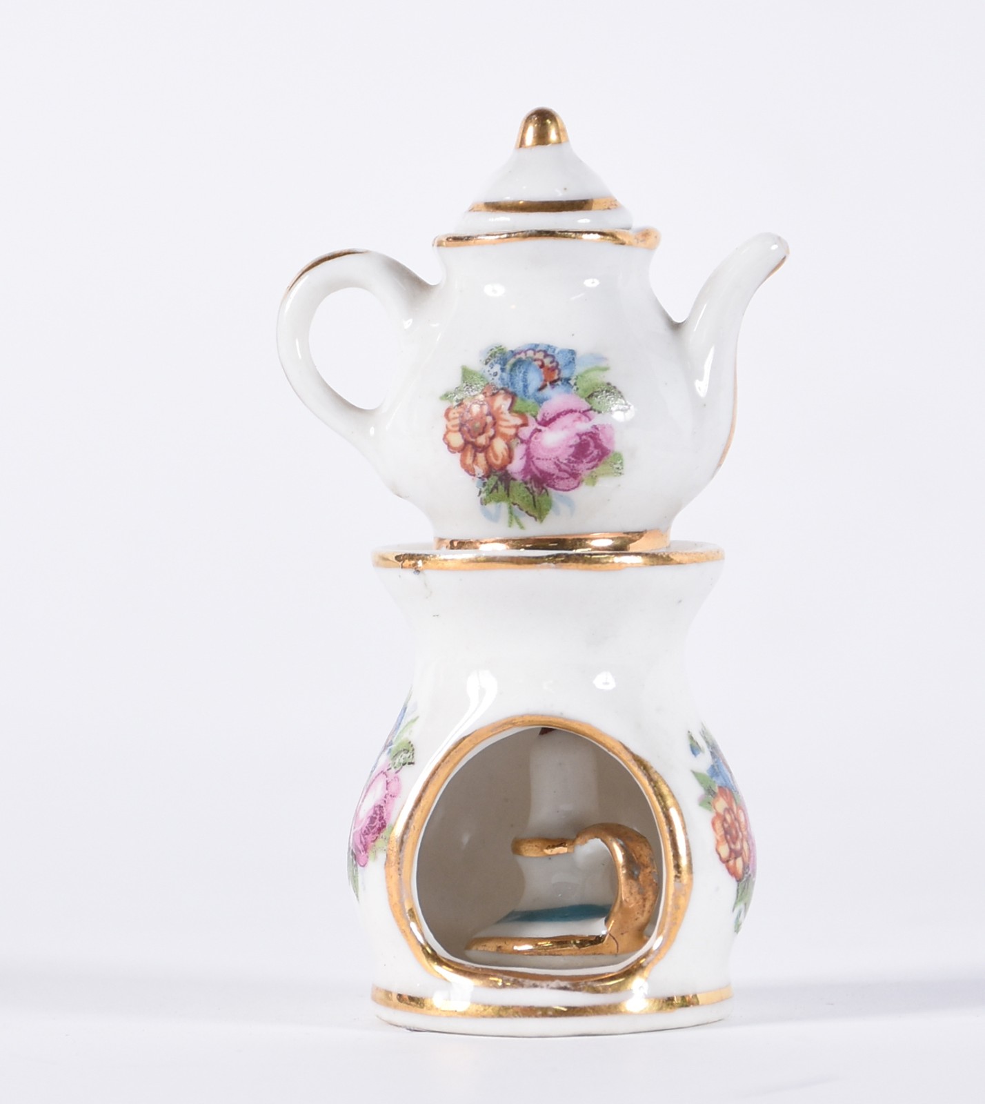 Diversas miniaturas de porcelana, sendo : tete a tete com 6 peças na... - foto 6 de 9