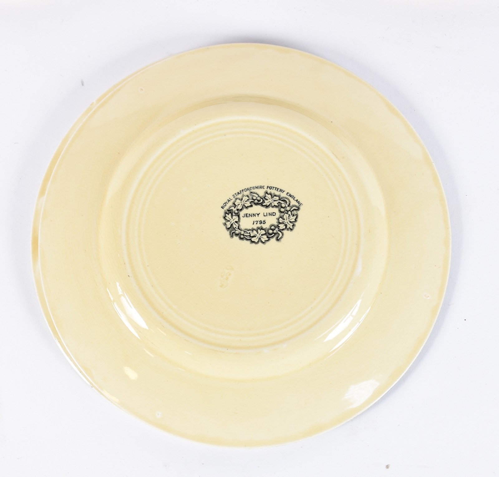 Seis pratos de faiança inglesa "Royal Staffordshire Pottery England"... - foto 3 de 4