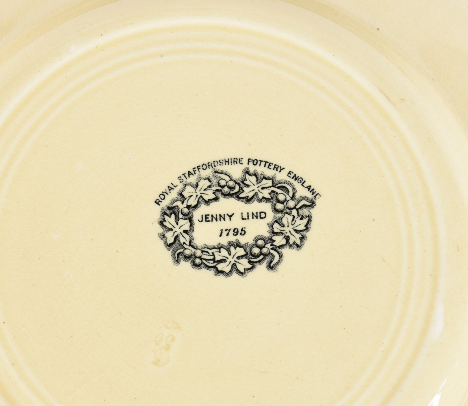 Seis pratos de faiança inglesa "Royal Staffordshire Pottery England"... - foto 4 de 4