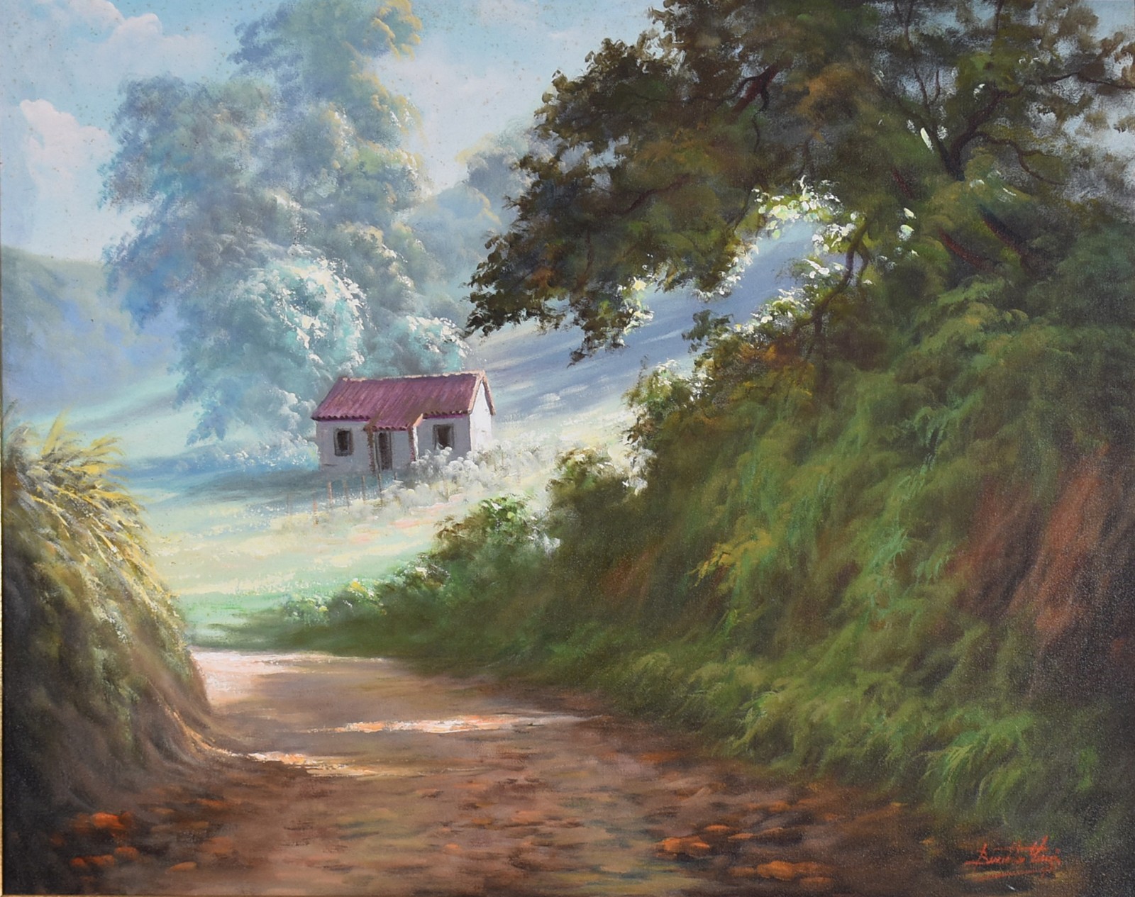 Benedito Luizi (1933-2010), Paisagem com casa - foto 1 de 5