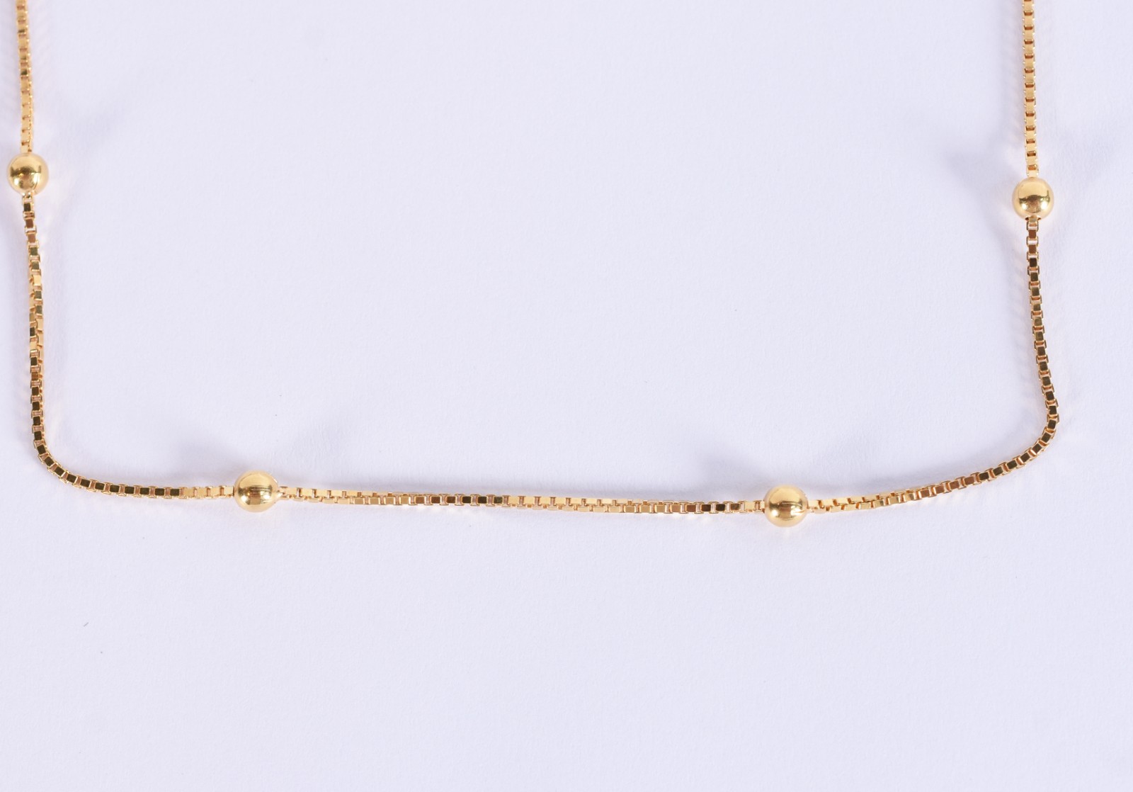 Colar de ouro 18k, contrastado 750 mls, feitio veneziano com 8... - foto 1 de 4