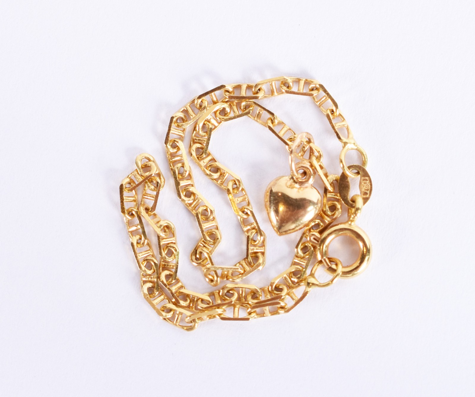 Pulseira de ouro 18k, contraste 750 mls com elos feitio "oito"... - foto 5 de 5