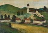 Bustamante Sá (1907-1988), Paisagem de Pati do ... - Óleo sobre tela.