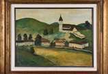 Bustamante Sá (1907-1988), Paisagem de Pati do ... - Óleo sobre tela.