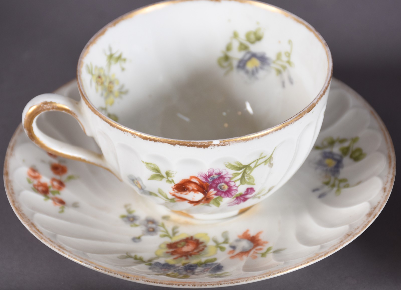 Conjunto de 10 xícaras de café com pires porcelana Limoges Theodore... - foto 6 de 8
