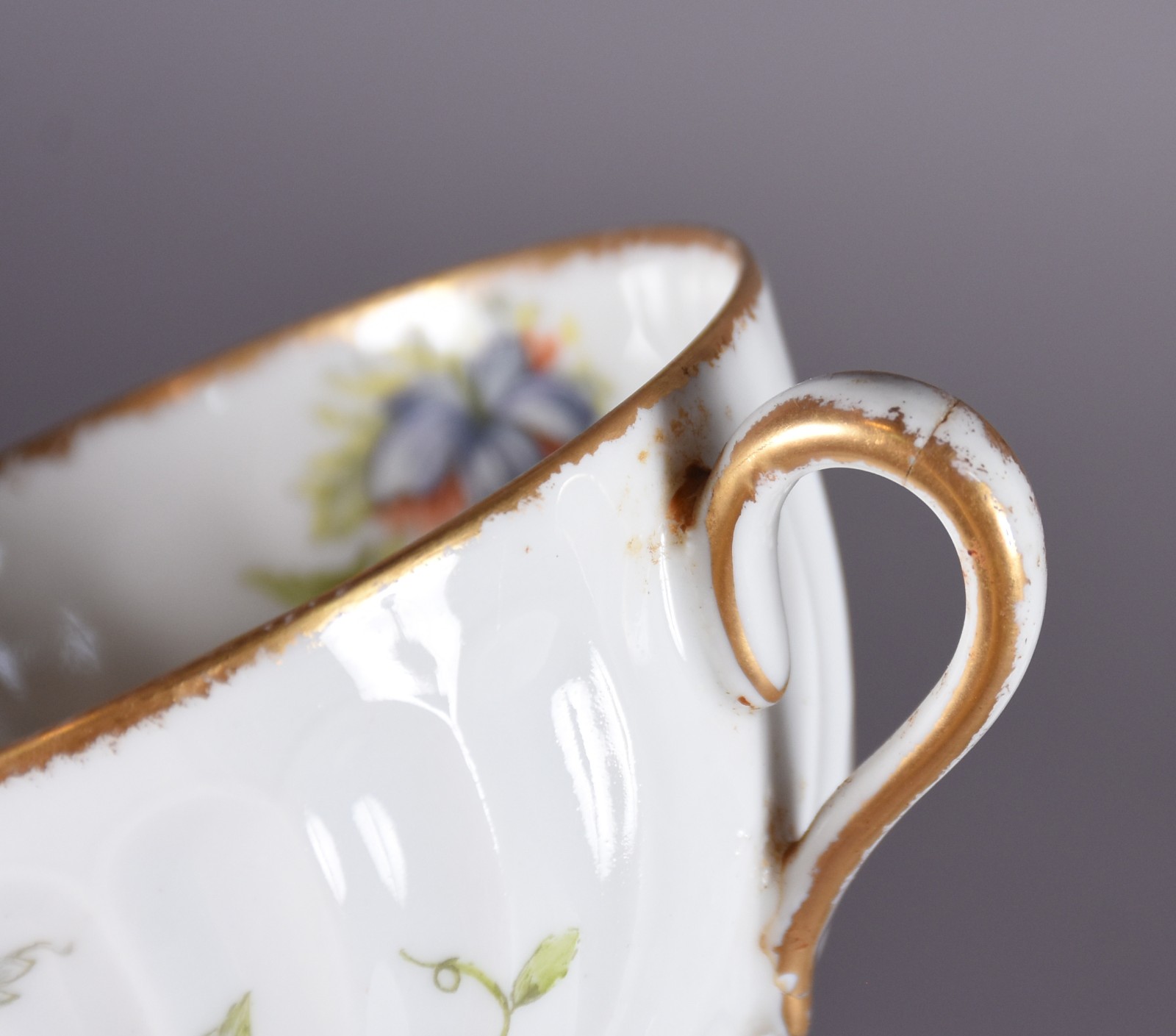 Conjunto de 10 xícaras de café com pires porcelana Limoges Theodore... - foto 7 de 8